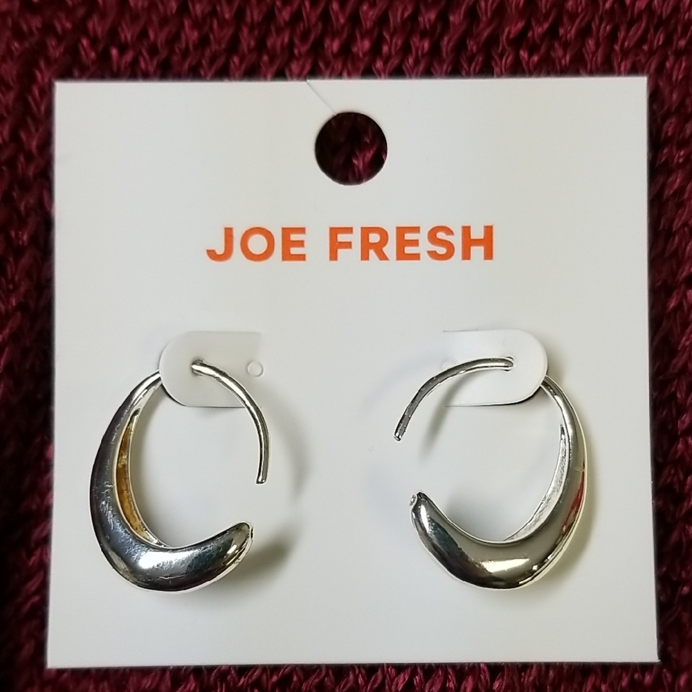 FREE ADD ON To BUNDLE Silver Crescent Earrings